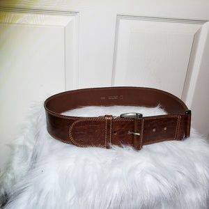 Leather Belt by Bloomingdale's size 32